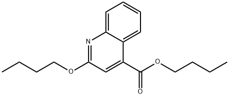 butyl 2-butoxyquinoline-4-carboxylate Struktur