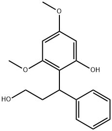 2-(3-Hydroxy-1-phenylpropyl)-3,5-diMethoxyphenol Struktur