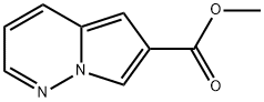 Methyl H-pyrrolo[1,2-b]pyridazine-6-carboxylate Struktur