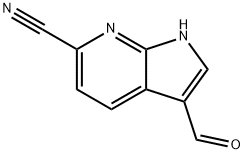 6-Cyano-7-azaindole-3-carbaldehyde Struktur