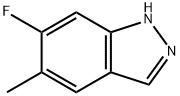 5-Methyl-6-fluoro-(1H)indazole Struktur