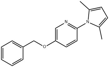 5-Benzyloxy-2-(2,5-diMethylpyrrol-1-yl)pyridine Struktur