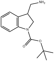 tert-Butyl 3-(aMinoMethyl)indoline-1-carboxylate Struktur