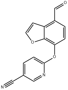 6-((4-ForMylbenzofuran-7-yl)oxy)nicotinonitrile Struktur