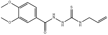 Benzoic acid, 3,4-diMethoxy-, 2-[(2-propen-1-ylaMino)thioxoMethyl]hydrazide Struktur