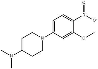 1-(5-Methoxy-2-Methyl-4-nitrophenyl)-N,N-diMethylpiperidin-4-aMine Struktur