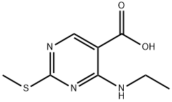 4-MethylaMino-2-Methylsulfanyl-pyriMidine-5-carboxylic acid Struktur