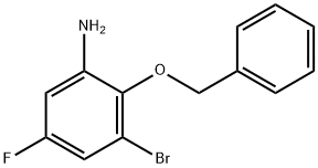 2-(Benzyloxy)-3-broMo-5-fluoroaniline Struktur