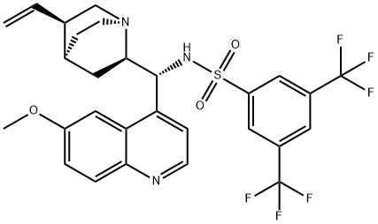 N-[(9R)-6'-Methoxycinchonan-9-yl]-3,5-bis(trifluoroMethyl)-BenzenesulfonaMide Struktur