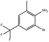 2-bromo-6-methyl-4-(trifluoromethyl)aniline Struktur