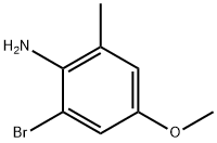 2-broMo-4-Methoxy-6-Methylaniline Struktur