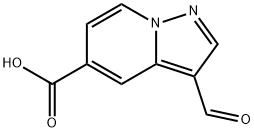 3-ForMylpyrazolo[1,5-a]pyridine-5-carboxylic acid Struktur