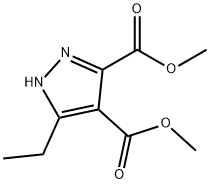 DiMethyl 5-ethyl-1H-pyrazole-3,4-dicarboxylate Struktur