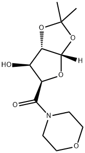 D-xylo-Pentodialdo-5,2-furanose, 4,5-O-(1-Methylethylidene)-1-C-4-Morpholinyl-,(5S)- Structure