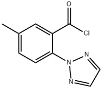 2-(2H-1,2,3-triazol-2-yl)-5-Methyl-benzoyl chloride Struktur