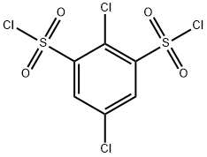 2,5-Dichlorobenzene-1,3-disulfonyl dichloride Struktur