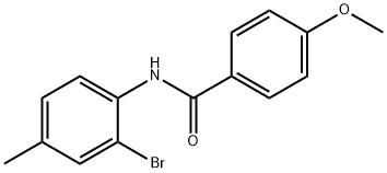 N-(2-bromo-4-methylphenyl)-4-methoxybenzamide Struktur