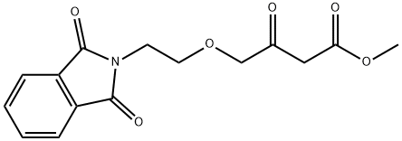 4-[2-(1,3-Dihydro-1,3-dioxo-2H-isoindol-2-yl)ethoxy]-3-oxobutanoic Acid Methyl Ester Struktur