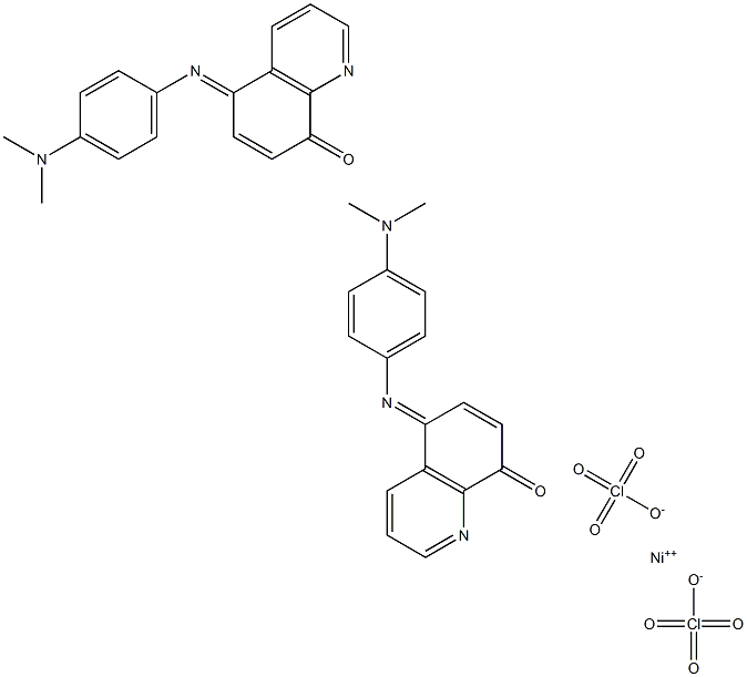 BIS(5-((4-(DIMETHYLAMINO)PHENYL)IMINO)-& Struktur