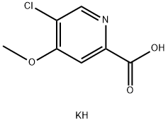 PotassiuM 5-chloro-4-Methoxypicolinate Struktur