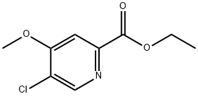 Ethyl 5-chloro-4-Methoxypicolinate Struktur