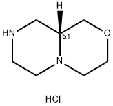 (9aR)-Octahydropyrazino[2,1-c][1,4]oxazine dihydrochloride Struktur