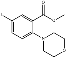 Methyl 5-iodo-2-Morpholinobenzoate Struktur