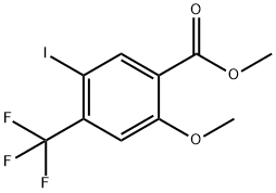 Methyl 5-iodo-2-Methoxy-4-(trifluoroMethyl)benzoate Struktur