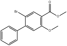 Methyl 2-broMo-5-Methoxy-[1,1'-biphenyl]-4-carboxylate Struktur