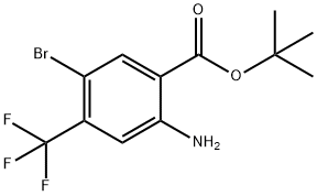 tert-Butyl 2-aMino-5-broMo-4-(trifluoroMethyl)benzoate Struktur