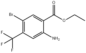 Ethyl 2-aMino-5-broMo-4-(trifluoroMethyl)benzoate Struktur