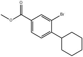 Methyl 3-broMo-4-cyclohexylbenzoate Struktur