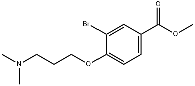 Methyl 3-broMo-4-(3-(diMethylaMino)propoxy)benzoate Struktur