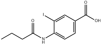 4-ButyraMido-3-iodobenzoic acid Struktur