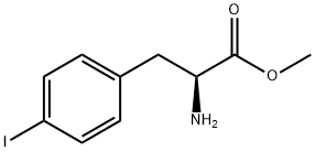 (S)-Methyl2-amino-3-(4-iodophenyl)propanoate Struktur