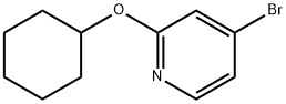 4-broMo-2-(cyclohexyloxy)pyridine Struktur