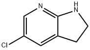 5-Chloro-2,3-dihydro-1H-pyrrolo[2,3-b]pyridine Struktur