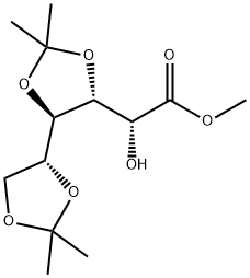 (R)-Methyl 2-hydroxy-2-((4R,4'R,5R)-2,2,2',2'-tetraMethyl-4,4'-bi(1,3-dioxolan)-5-yl) acetate Struktur