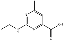 2-(EthylaMino)-6-MethylpyriMidine-4-carboxylic acid Struktur