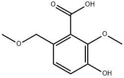 3-Hydroxy-2-Methoxy-6-(MethoxyMethyl)benzoic acid Struktur