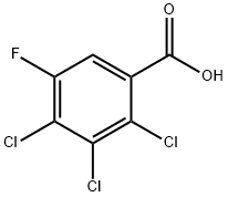 5-Fluoro-2,3,4-trichlorobenzoic acid Struktur