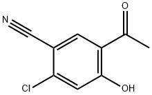 5-Acetyl-2-chloro-4-hydroxybenzonitrile Struktur