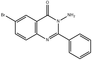 3-aMino-6-broMo-2-phenylquinazolin-4(3H)-one Struktur