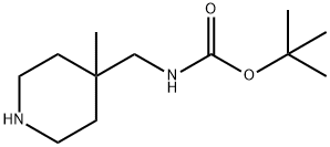 4-(Boc-aMinoMethyl)-4-Methylpiperidine hydrochloride Struktur