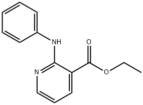 3-Pyridinecarboxylic acid, 2-(phenylaMino)-, ethyl ester Struktur