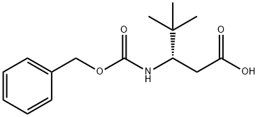 Pentanoic acid, 4,4-diMethyl-3-[[(phenylMethoxy)carbonyl]aMino]-, (3S)- Struktur