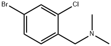 1-(4-broMo-2-chlorophenyl)-N,N-diMethylMethanaMine Struktur