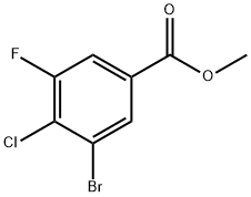 Methyl 3-broMo-4-chloro-5-fluorobenzoate Struktur