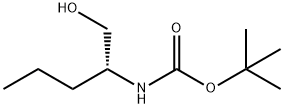 N-[(1R)-1-(Hydroxymethyl)butyl]carbamic acid 1,1-dimethylethyl ester Struktur