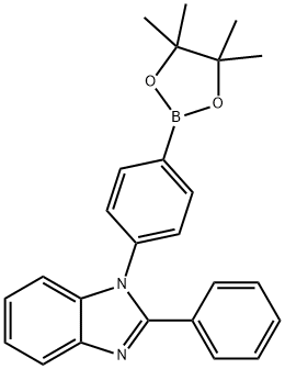 2-Phenyl-1-[4-(4,4,5,5-tetraMethyl-[1,3,2]dioxaborolan-2-yl)-phenyl]-1H-benzoiMidazole Struktur